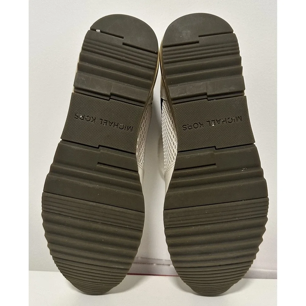 Michael Kors Shoes Womens‎ 8M Trainer Gold Brown Extreme SG18K Lace-Up Sneaker